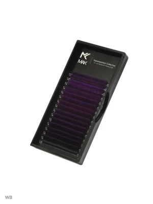 Омбре ресницы МАК фиолетовые(Violet), микс, 16 лент, D 0,10 7-13мм