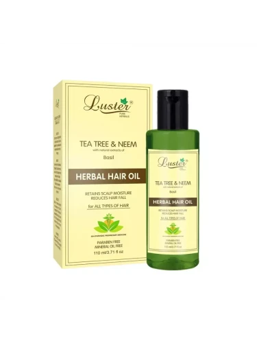 Luster Tea Tree &amp; Neem Herbal Hair Oil Увлажняющее масло для волос с чайным деревом и нимом 110мл
