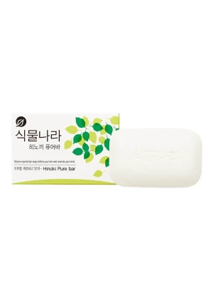 LION Botanic Nation Hinoki Pure bar Туалетное мыло с экстрактом японского кипариса 100г